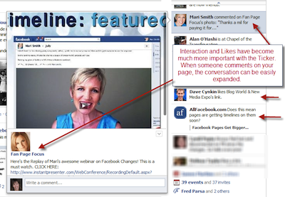 Facebook Ticker Facebook screen shot