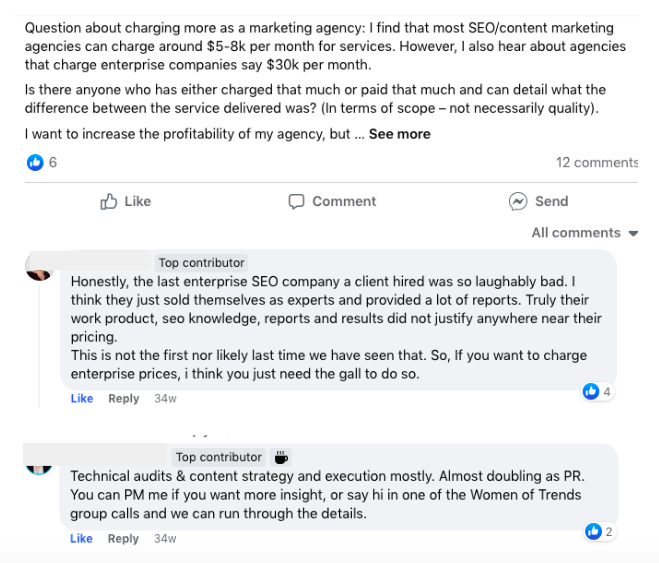 Customer research conversation
