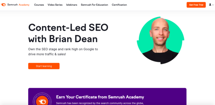 Content Led SEO Homepage